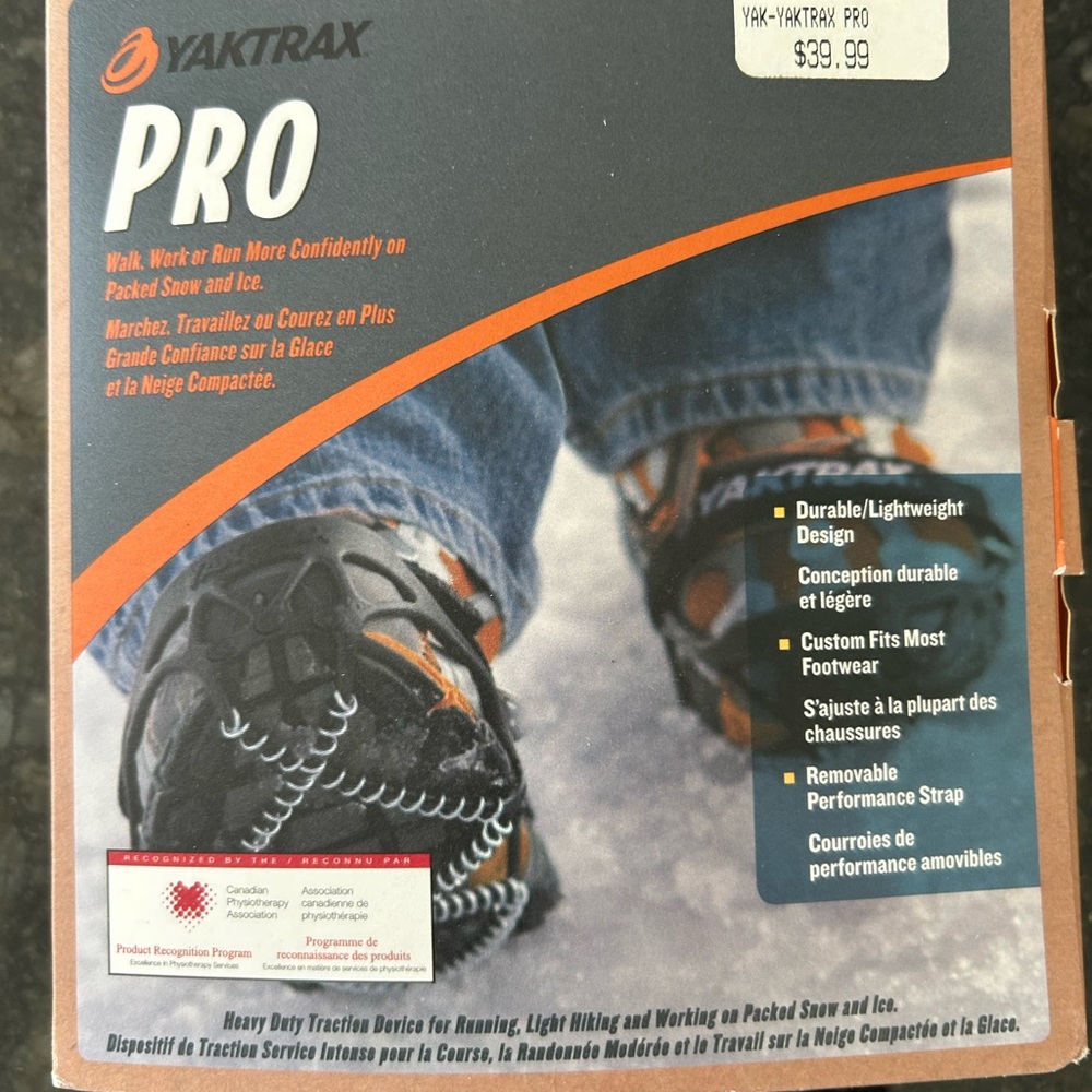 Yaktrax Pro Traction Cleats UNISEX